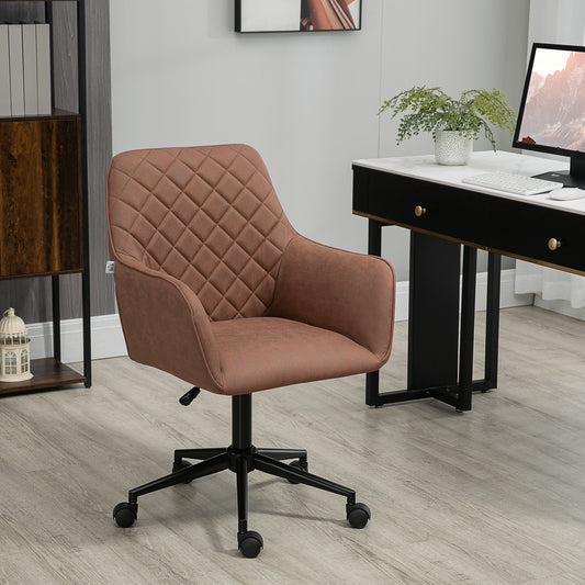 Mid Back Modern Home Office Chair Swivel Computer Desk Chair with Adjustable Height
