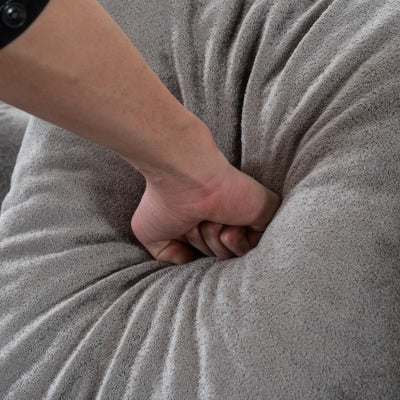 Modular Sectional Sofa With L-Shape Chaise,Cloud Sectional Modern Sleeper Couch With Deep Seat,Sponge Compression Sofas No Assembly Required Grey-Corduroy Fabric