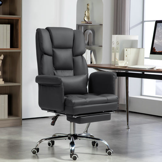 Executive Office Chair with Footrest and Lumbar Support