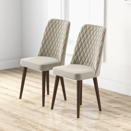 Katie Mid-Century Modern Velvet Dining Chair Set Of 2