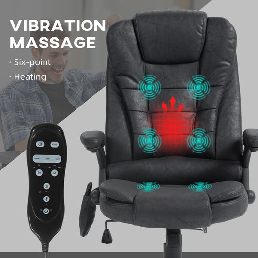 6 Point Vibrating Massage Office Chair with Heat