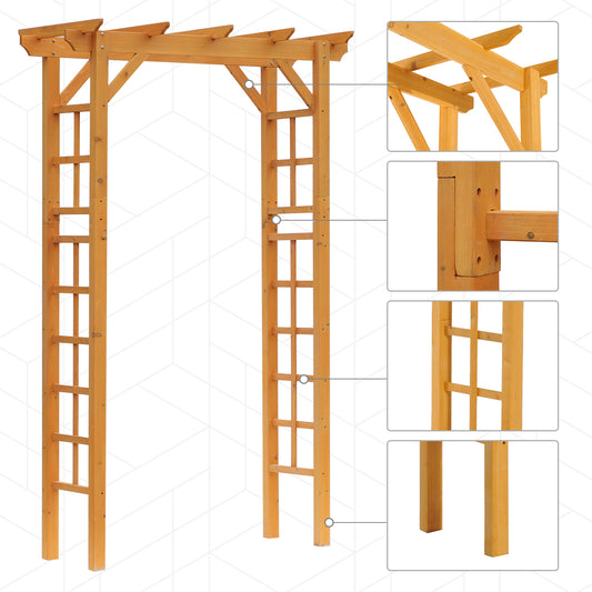 85" Garden Arbor for Wedding and Ceremony