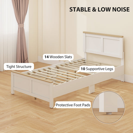 Twin Bed Frame with Headboard