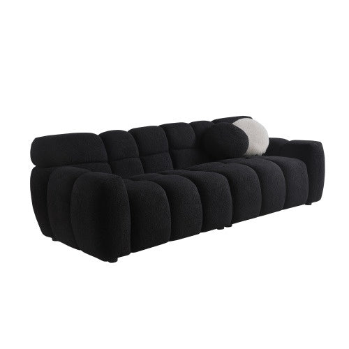 87.4 Length ,35.83 Deepth ,human Body Structure For USA People, Marshmallow Sofa,boucle Sofa ,3 Seater