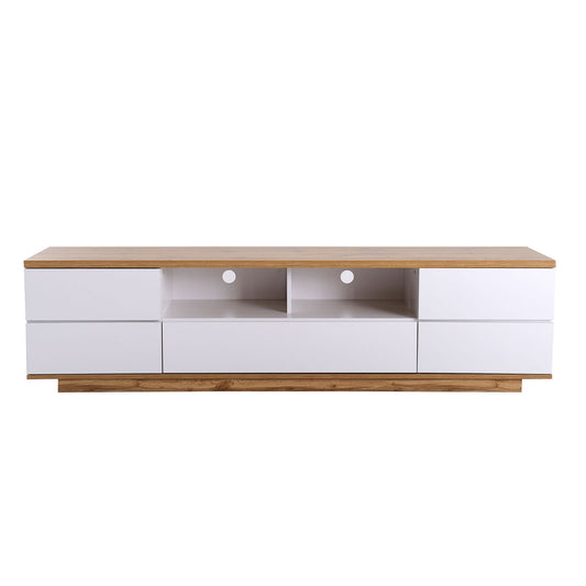 Modern TV Stand For Up To 80'' TVs, Media Console With Multi-Functional Storage