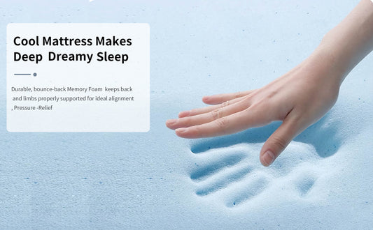 12 Inch Hybrid Mattress Individual Pocket Spring Memory Foam Knitted Cover CertiPUR-US White