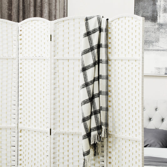 Folding Room Divider Screen 8 Panel 5.6 ' Tall Privacy Screen Freestanding Room Partition for Home Office