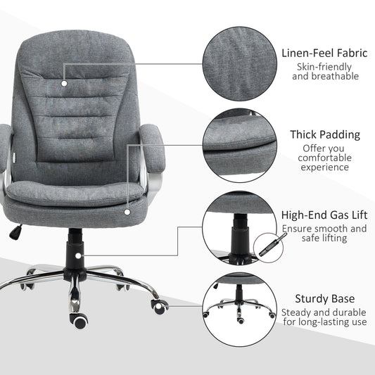 High Back Home Office Chair Executive Computer Chair with Adjustable Height