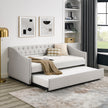 The Double Sofa Bed Has A Double Roller Upholstered Tufted Sofa Bed Unavailable Platforms- Temu