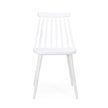 Farmhouse Spindle Back Dining Chairs, Set Of 2, White