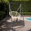 Black Hooked Hanging Chair Frame, Excluding Hanging Chair