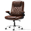 Leather Executive Office Chair With Arm & Rocking Function