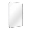 24x36 Inch Silver Metal Framed Rectangular Bathrrom Mirror For Wall
