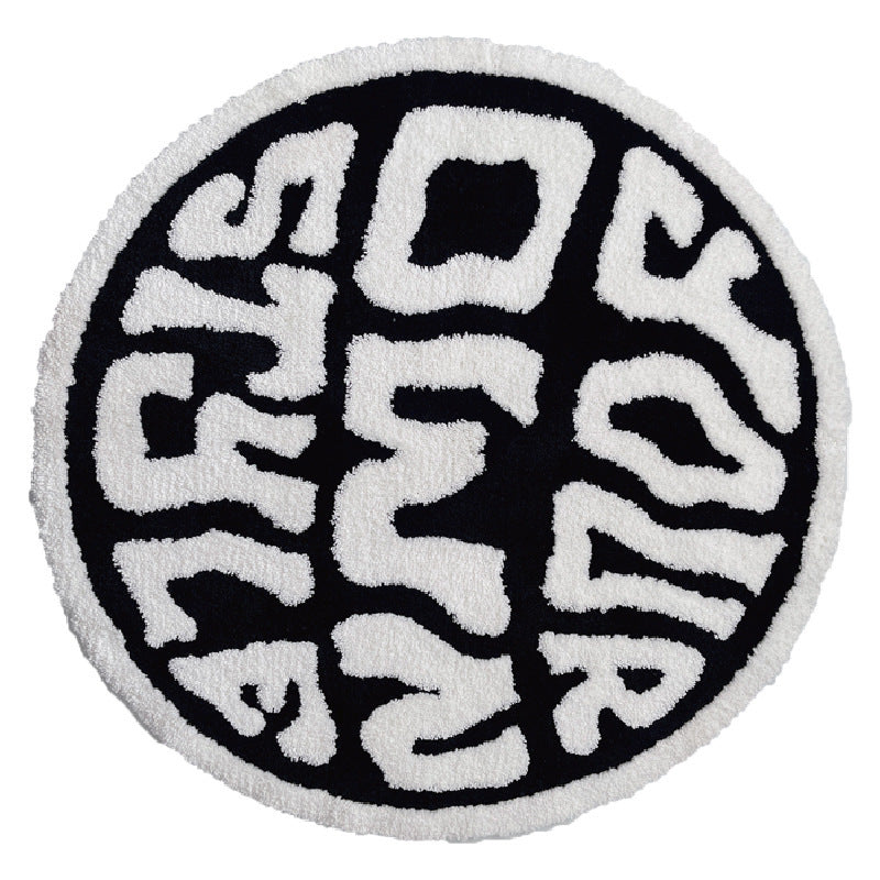 Modern Minimalist Home Round Thickened Carpet