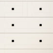 Chest Of Drawer With 5 Drawers White Color Farm Door