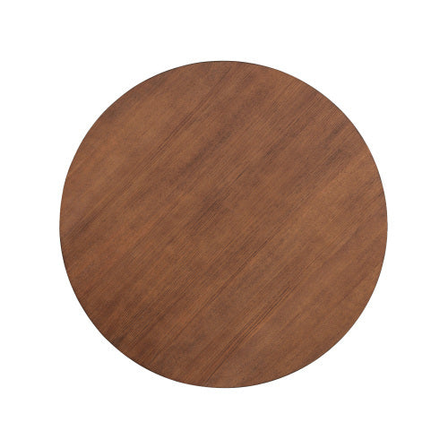 Round Dining Table Modern Farmhouse Kitchen Table, Cherry