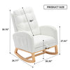 Decorative Rocking Chair With Footrest
