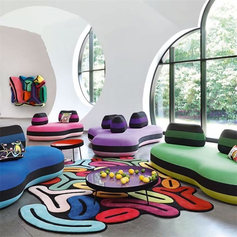 Cartoon Cute Color Devil Crystal Velvet Floor Carpet