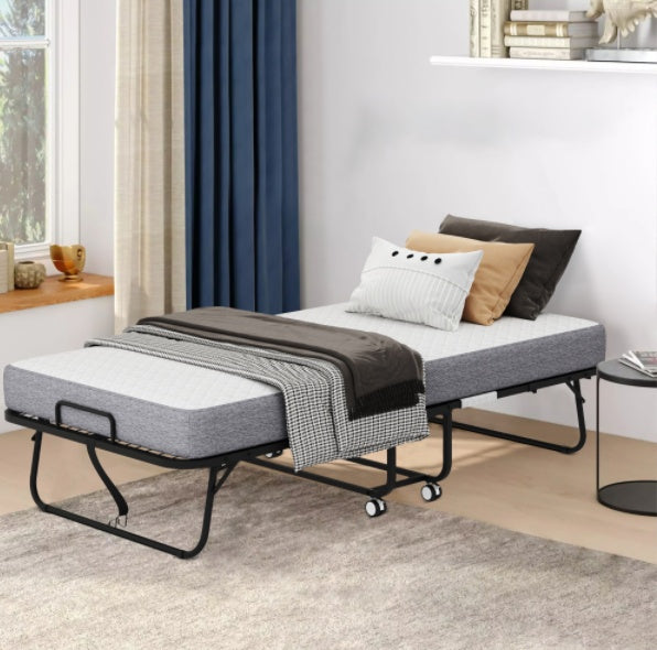 Folding Bed With Mattress  Foam Mattress