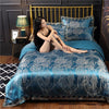 Silk Satin Jacquard Lace Four-piece Bedding