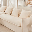 VIDEO Provided Sofa Deep Seat Sofa 3 Seater For Living Room Oversized Comfy Sofa L-Shape Sofa Couch With Chaise Home Furniture Sleeper Sectional Sofa For Apartment, Office Left Hand Facing
