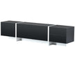Contemporary White & Black TV Stand, Unique Style Console For TVs