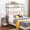 Queen Size Bed Frame With 2 Nightstands, Headboard With Locker, Easy To Assemble, Suitable For Bedrooms