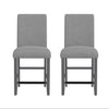 Wallace Bay Zeph Gray Upholstered Barstools, Set Of 2