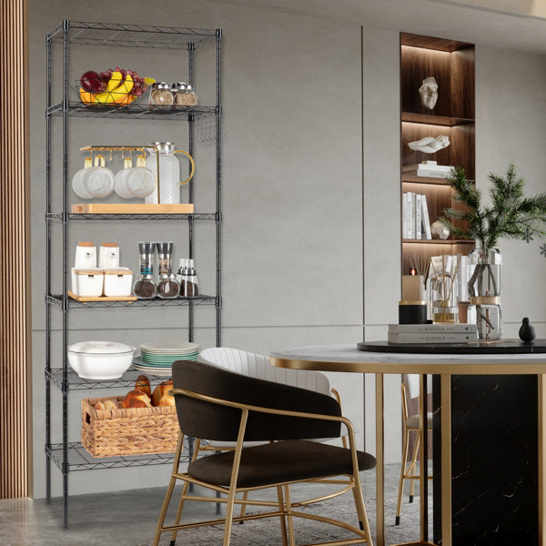 Six Layer Free Combination, Adjustable Layer Spacing, Household Shelf 55X30X165cm