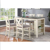 Modern Contemporary Dining Room Furniture Chairs Set Of 2 Counter Height Chairs Light Wooden High Chair X Back Design Cushion Seat