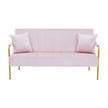 Modern Velvet Loveseat Sofa For Living Room