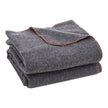 Wool Camping Blanket 64X 88 Warm For Camping Hiking Travel Light Grey