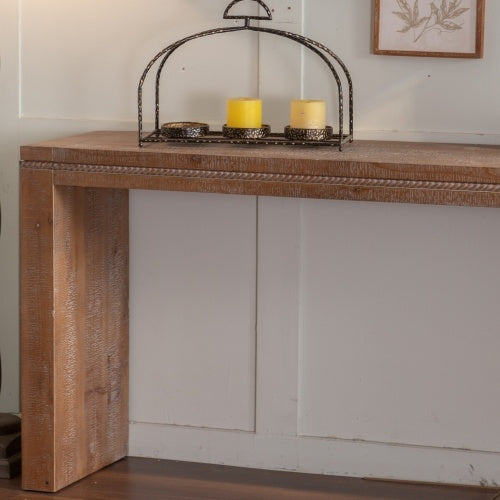 Console Table With Solid Wood For Living Room, Long Sofa Table Behind Couch, Retro Narrow Entryway Table For Hallway Foyer