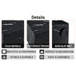 15.7x15.7x15.7 Inch Black Marble Texture MDF Coffee Table - Luxurious Design, Perfect Living Room Accent.Cube Fashion Texture Design Coffee Table, Suitable For Various Situations And Scenes