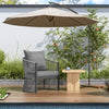 Modern Gray Curved Aluminum Lounge Chair With Stylish Rope-Weave Design And Cushioned Comfort, Perfect For Outdoor Living