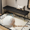 59x17 Inch Multifunctional Black Shoe Bench - Faux PU Cushion, Sturdy Metal Legs With Gold Accents.Suitable For Bedroom,Fitting Room, Storage Room, Dining Room, And Living Room,etc