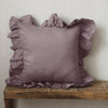Ruffled Pillow Cover With Core Linen Pillow Living Room