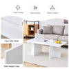A Modern And Practical White Coffee Table. The Coffee Table Is Made Of Medium Density Fiberboard Material, Suitable For Living Room, Bedroom, And Study. CT-2O