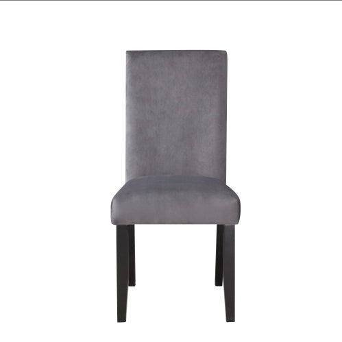 Napoli - Velvet Side Chair Gray