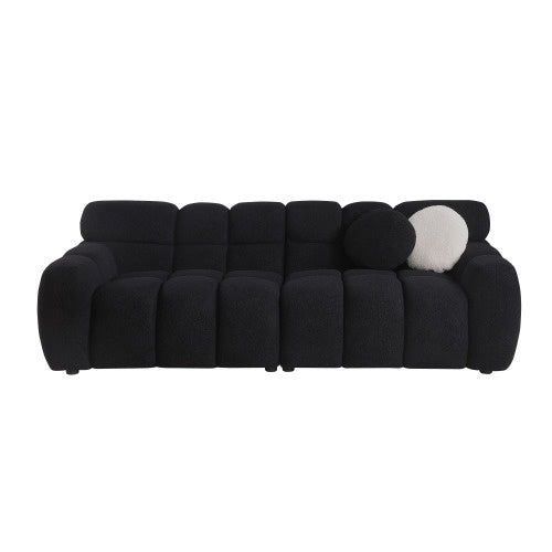 87.4 Length ,35.83 Deepth ,human Body Structure For USA People, Marshmallow Sofa,boucle Sofa ,3 Seater