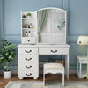 Vanity Desk With Mirror & Lights, Makeup Table Set