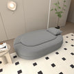 Folding Sofa Bed, Convertible Futon Sleeper Bed, 2-in-1 Foldable Floor Mattress With 2 Pillows, Breathable High-Density Foam Lazy Couch, Comfy Lounge Chair, Twin Size, Light Gray