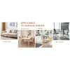 Circular Transparent Glass Dining Table