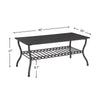 Contemporary 3 Piece Coffee Table Set Rectangular Coffee Table