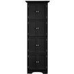 High Storage Cabinet With Door And 4 Shelves