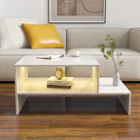 Coffee Table With Unique Architectural Shape
