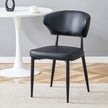 Black Minimalist Ergonomic Dining Chair, With A Curved Backrest For Comfortable Design,Unlocking A Comfortable And Minimalist New Sitting Posture. A Pack Of 4.Available In Black And White.