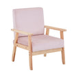 Velvet Accent Chair Relaxing Armchair With Solid Wood Frame For Living Room
