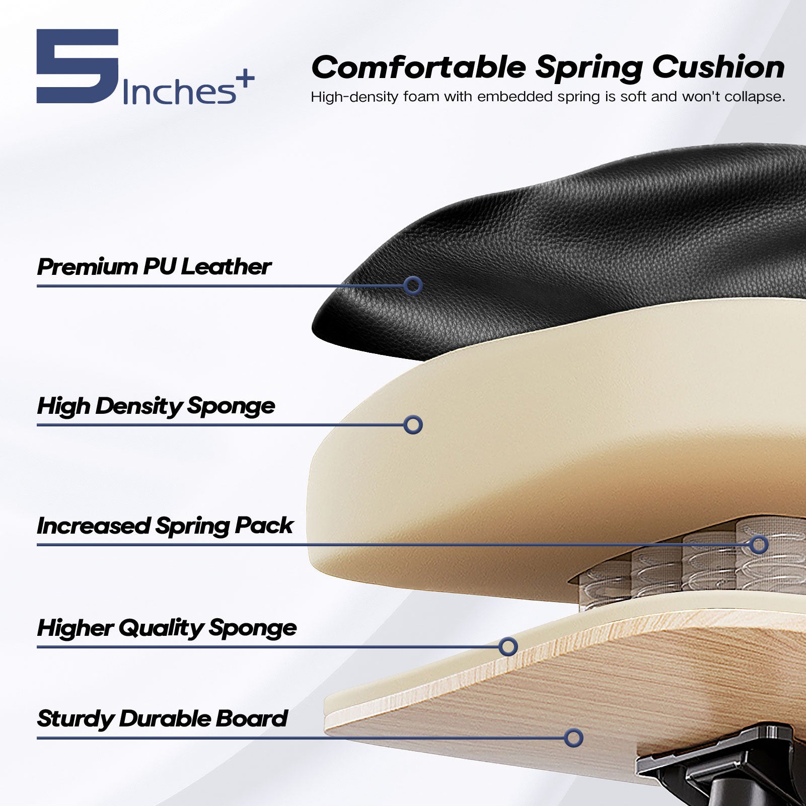 Office Desk Chair With Foot Rest Tall And Big 300LB