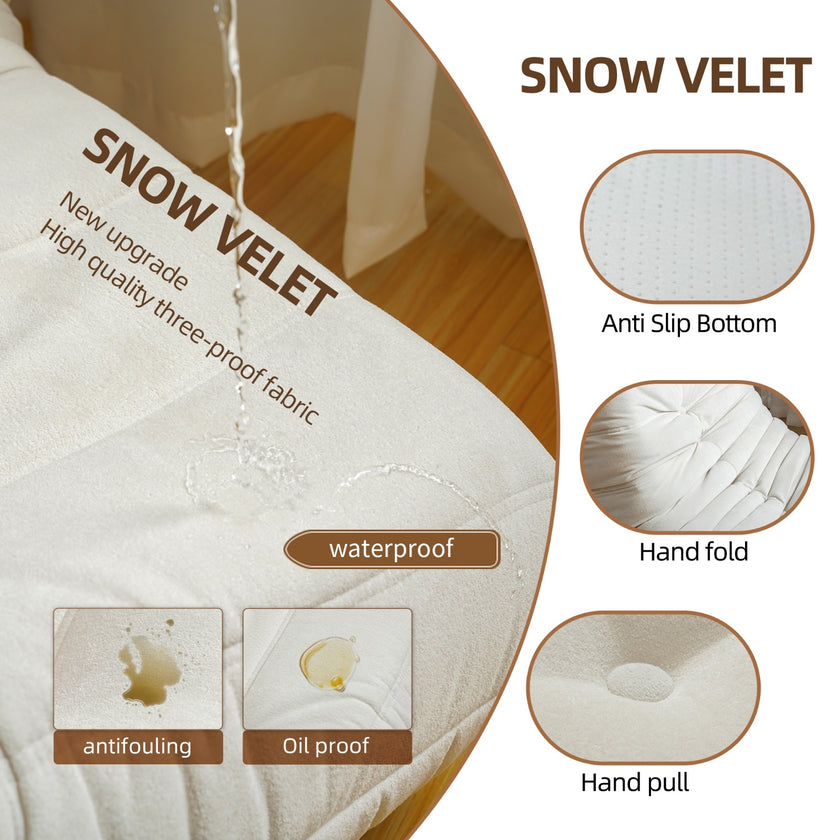 No Installation Bean Bag Chair Big Beanbag Chair For Adults Bean Bag Lounger Foam Chair For Home, Ap